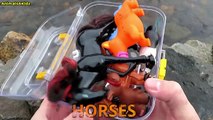 Horses For Kids Box Full Of Toys Farm Animals Schleich Toy Videos For Kids Old MacDonald Farm Song