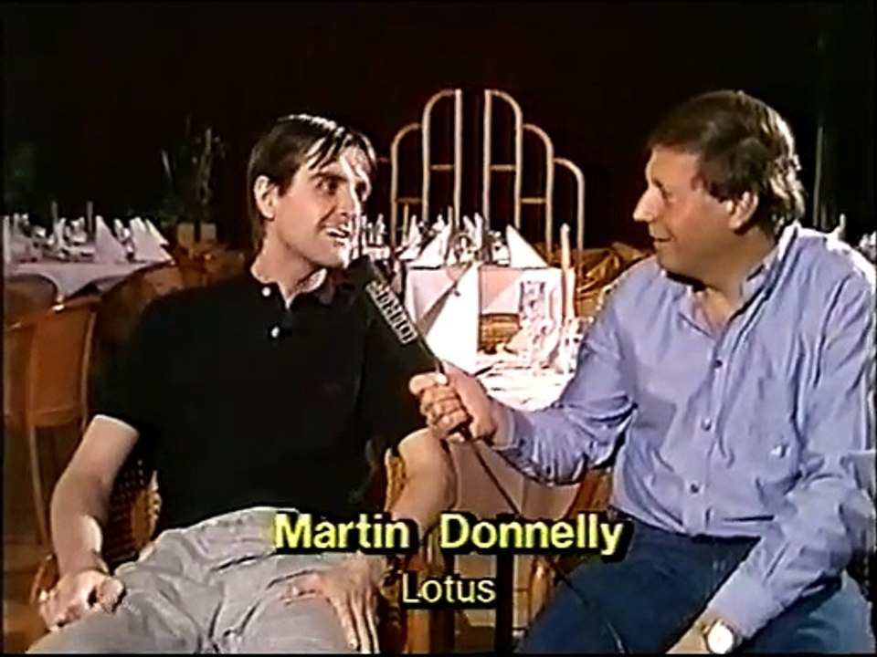 Heinz Prüller Interview mit Martin Donelly nach Crash in Jerez 1990 ( ORF 1991 )