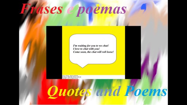I'm waiting for you to we chat, I love to chat with you! [Quotes and Poems]