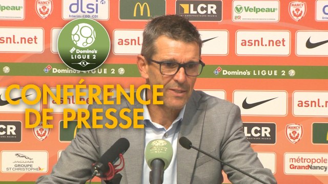 Conférence de presse AS Nancy Lorraine - Chamois Niortais (2-1) : Jean-Louis GARCIA (ASNL) - Pascal PLANCQUE (CNFC) - 2019/2020