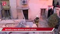 Beyoğlu'nda 5 katlı binada kısmi göçme yaşandı