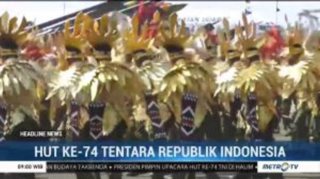Kerahkan 6 Ribu Lebih Personil, HUT ke-74 TNI Berlangsung Meriah