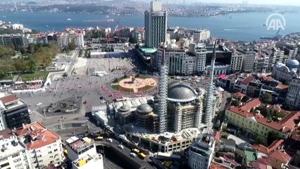 taksim Camiinde sona doğru... İnce işçiliğinin yüzde 35'i tamamlandı