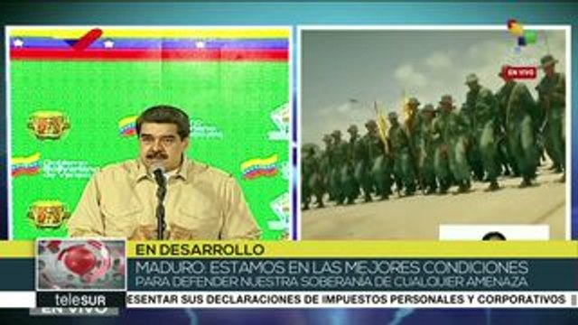 Pdte. Maduro ofrece balance sobre ejercicios militares en la frontera