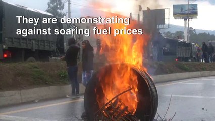 Clashes at protests in Ecuador over fuel price hike