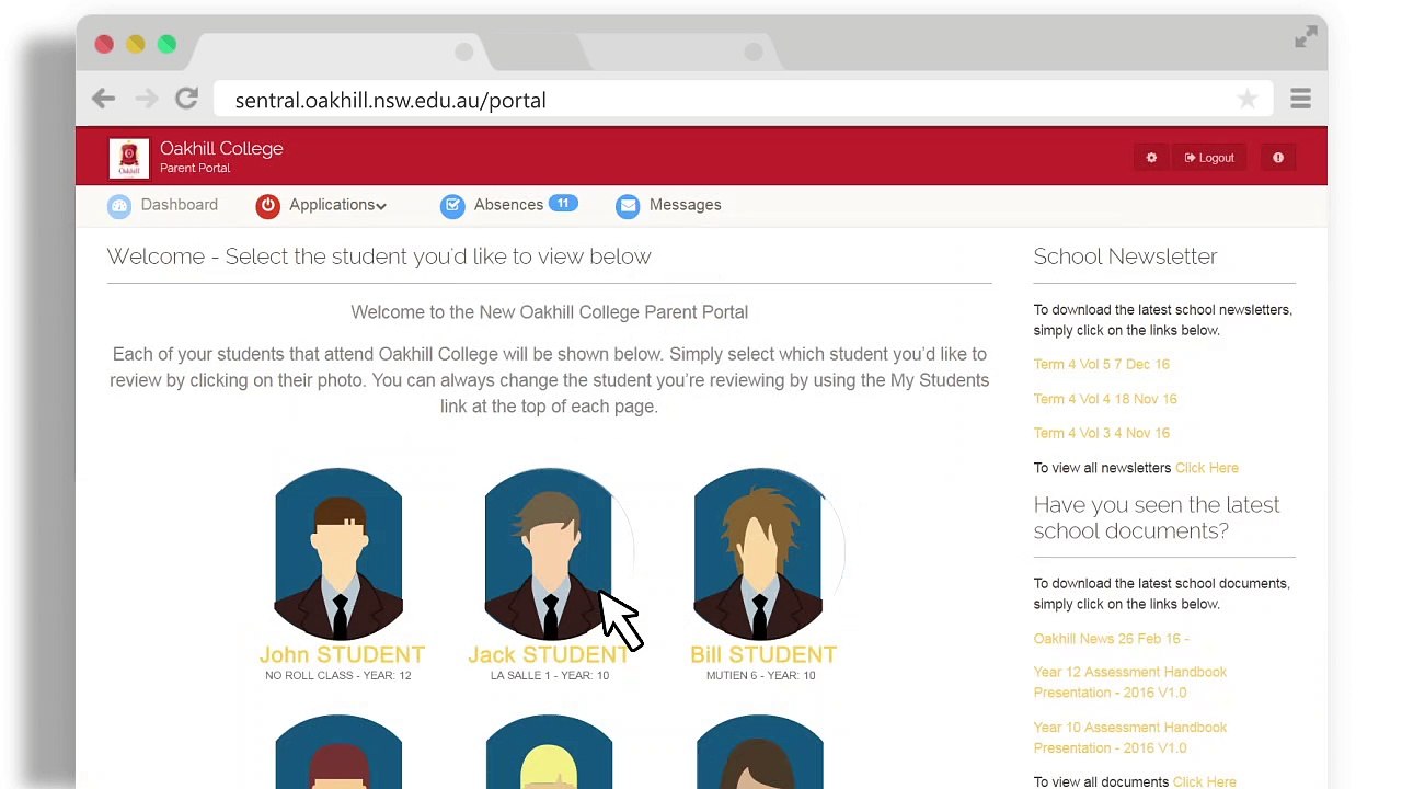 Oakihill Parent Portal