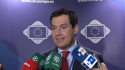 Juanma Moreno reivindica la voz de Andalucía en Europa
