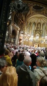 Acte a Montserrat a favor dels presos polítics els exiliats