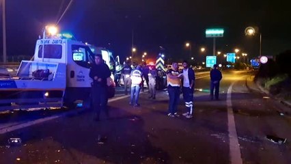 TEM'de trafik kazası: 2 ölü, 3 yaralı