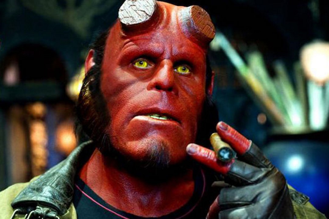 Hellboy movie (2004)  Ron Perlman, John Hurt, Selma Blair