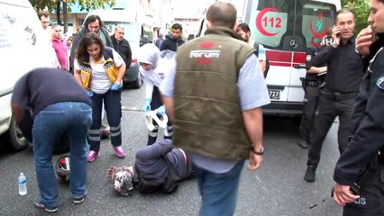 Motosikletiyle kediyi ezmemek için kaza yaptı: 2 yaralı