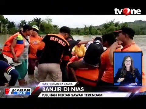 Banjir di Nias Lumpuhkan Akses Jalan Nasional