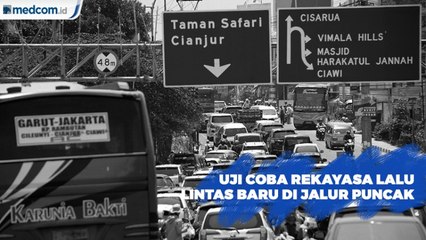 Mulai 27 Oktober, Jalur Puncak akan Uji Coba Sistem Kanalisasi 2-1