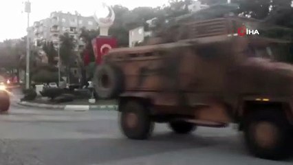 Suriye sınırına askeri araç sevkiyatı