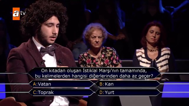 1 milyonluk İstiklal Marşı sorusunu bildi !