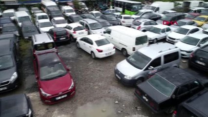 Kocaeli yediemin otoparkı kaderine terk edilen araçlarla doldu