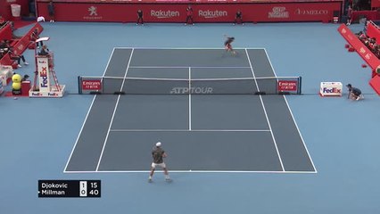 Djokovic brushes Millman aside for title number 76.