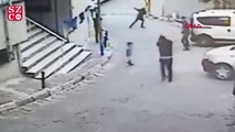 Sokak ortasında, çevredeki çocuklara rağmen silahlı çatışma