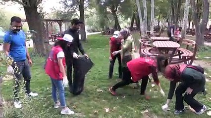 Gönüllü gençlerden çevre temizliği - MALATYA