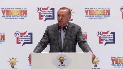 Cumhurbaşkanı Erdoğan: "AK Parti'ye saldıranların gayesi temsil ettiği değerleri tümden yıkmaktır"