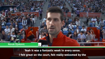 I'm definitely playing better now - Djokovic on Japan Open title