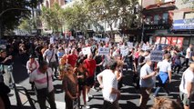 Manifestación contra las casas de apuestas en Madrid