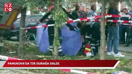 Tır yolcu durağını altına aldı: 1’i çocuk 2 ölü, 3 yaralı