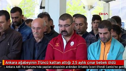 Ankara ağabeyinin 3'üncü kattan attığı 2,5 aylık çınar bebek öldü