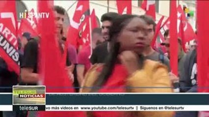 Protestan contra las políticas de austeridad del gobierno italiano