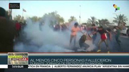Irak: reportan la muerte de cinco personas durante protestas