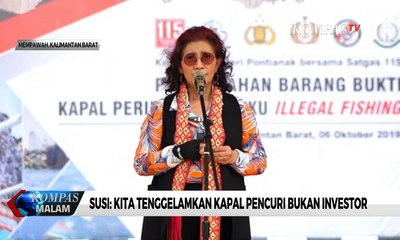 Disebut Penyebab Investor Kabur, Susi: Kita Tenggelamkan Kapal Pencuri Bukan Investor