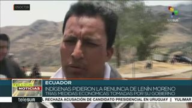 Ecuador: indígenas exigen renuncia al presidente Lenín Moreno