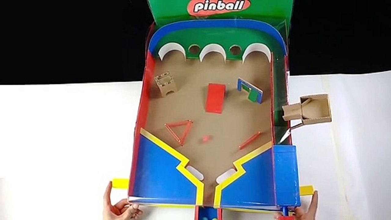 How to make Amazing Pinball Game Machine from cardboard