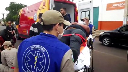 Colisão seguida de capotamento deixa quatro feridos no Bairro Brasília