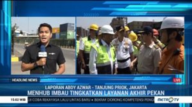 Menhub Tinjau Pelabuhan Tanjung Priok