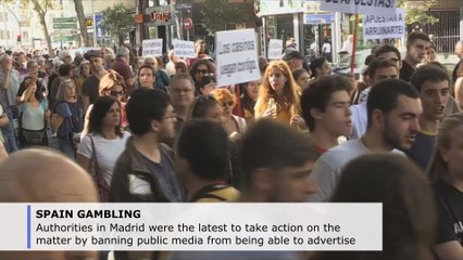 Protests in Spain over increase in betting shops