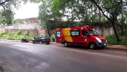 Jovem de 26 anos sofre acidente de trânsito no XIV de Novembro