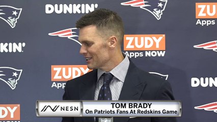 Tom Brady On Patriots Fans At Redskins Game