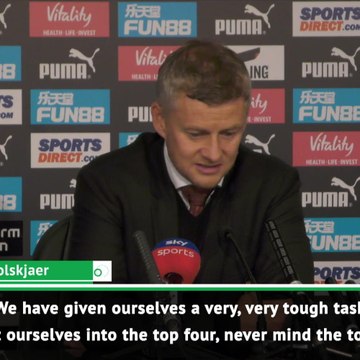 Solskjaer admits top-six finish will be tough