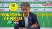 Conférence de presse AS Saint-Etienne - Olympique Lyonnais (1-0) : Claude  PUEL (ASSE) -   SYLVINHO (OL) / 2019-20