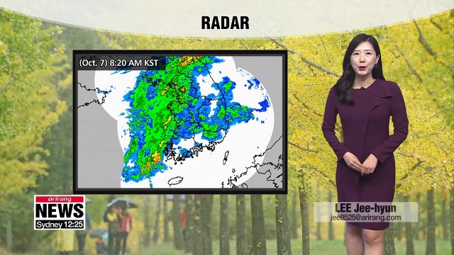 Nationwide showers with cooler temperatures