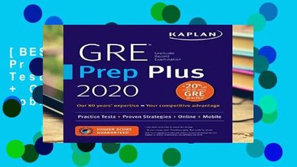 [BEST SELLING]  GRE Prep Plus 2020: Practice Tests + Proven Strategies + Online + Video + Mobile