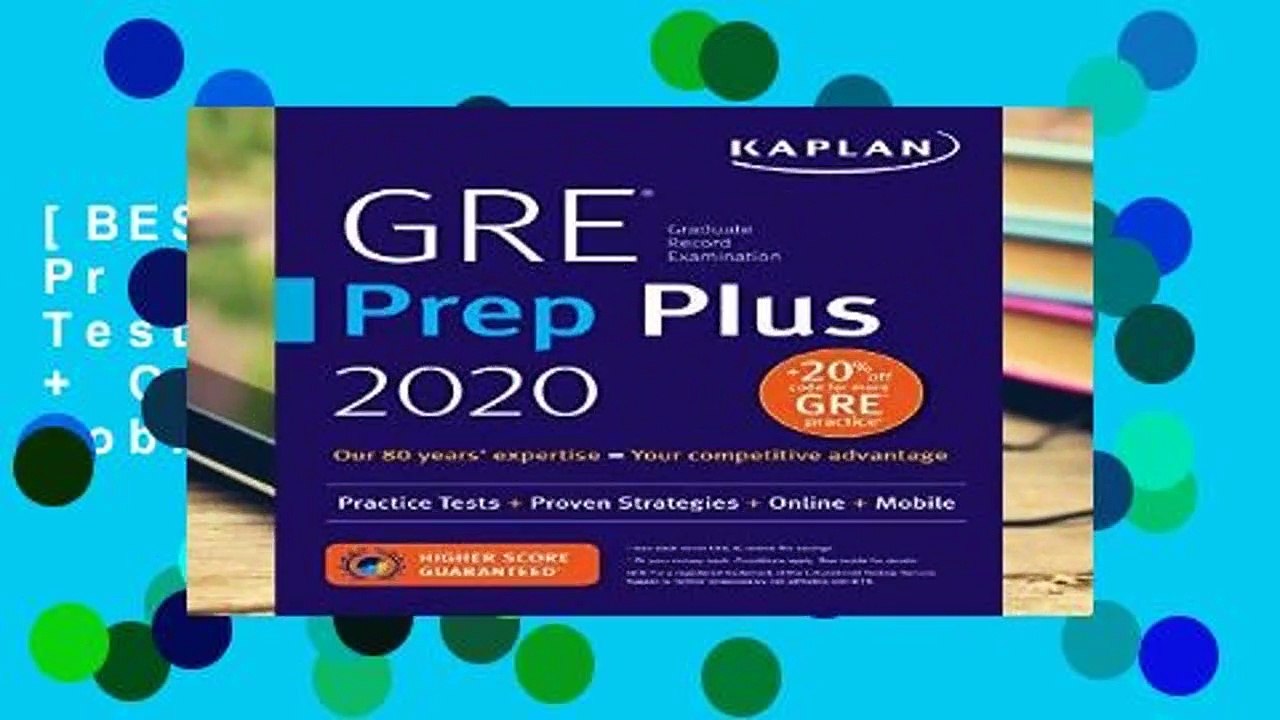 [BEST SELLING]  GRE Prep Plus 2020: Practice Tests + Proven Strategies + Online + Video + Mobile