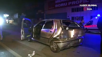 Zincirleme kazada kardeşinin arabasına çarptı: 2'si çocuk 4 yaralı