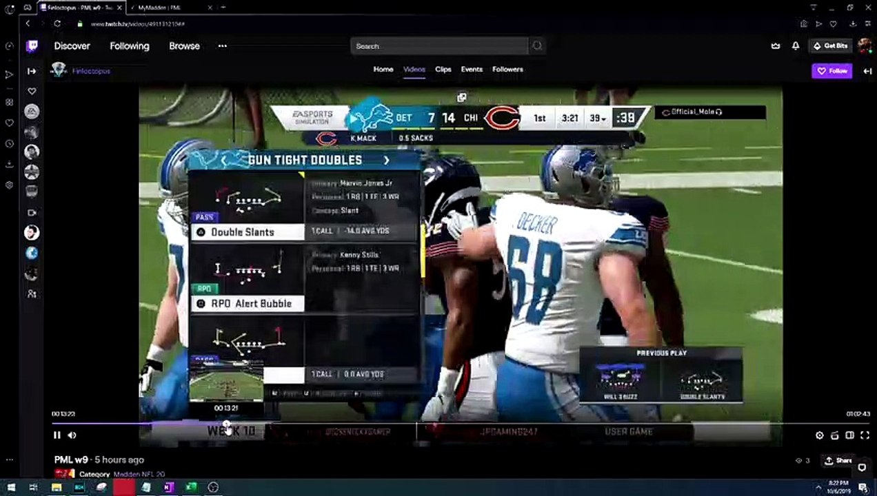 SGO Film Room: Lions vs Bears - Week 10