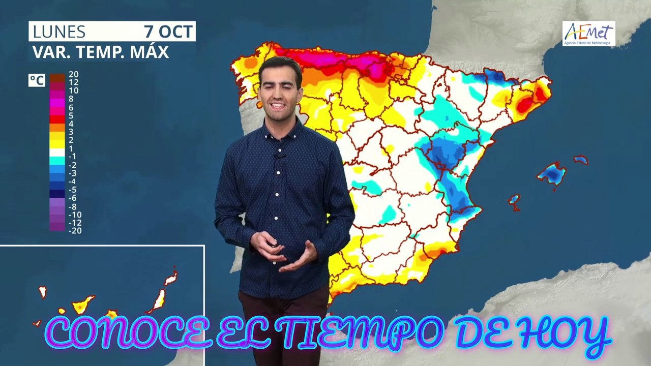 Conoce El Tiempo de Hoy Lunes 7 de Octubre de 2019