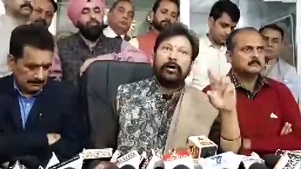 Ch Lal Singh on J&K Assembly Dissolved by Governor video Dailymotion