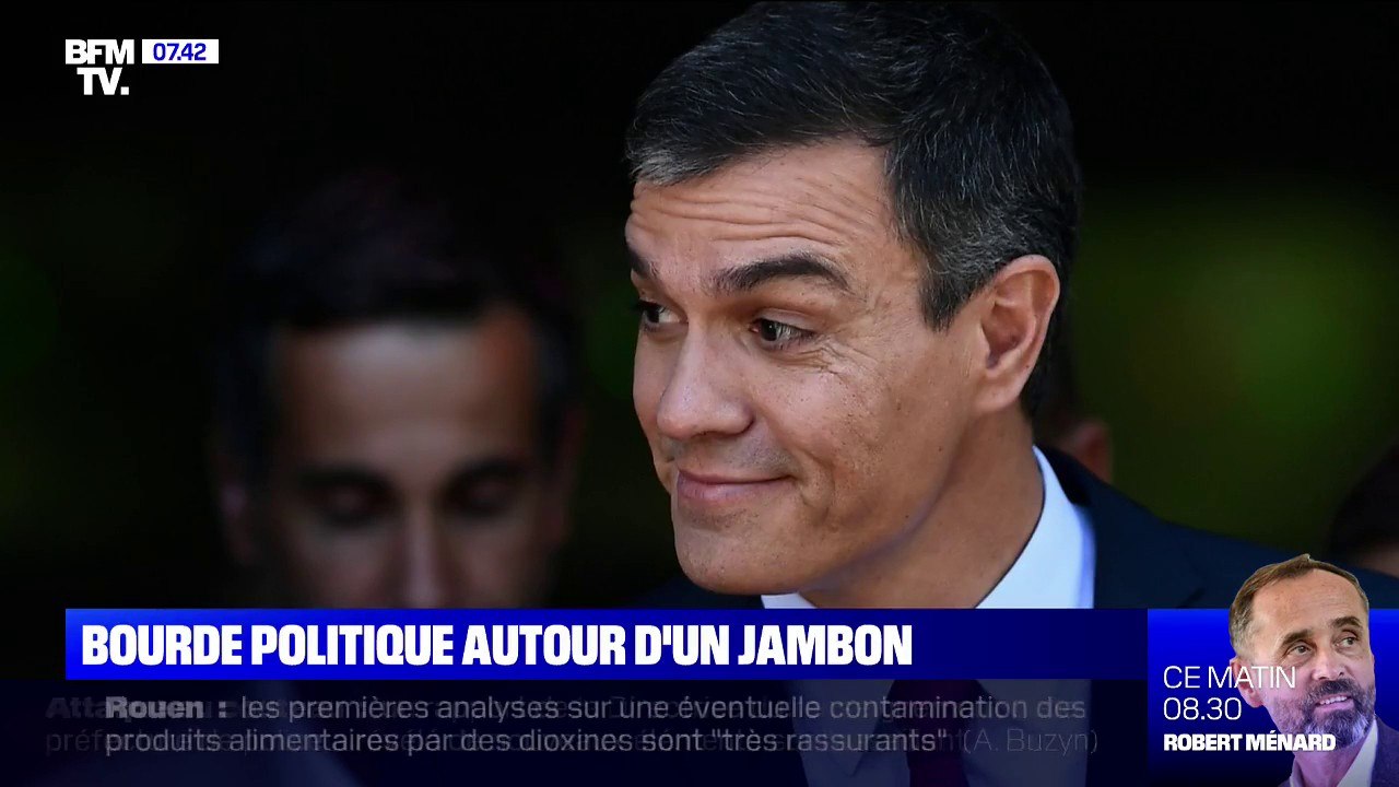 Le Premier ministre espagnol Pedro Sanchez se trompe entre le jambon Serrano et le jambon ibérique et crée la polémique