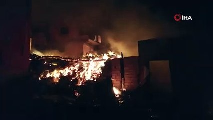 Çorum'da dokuz ev yandı, bir büyükbaş öldü