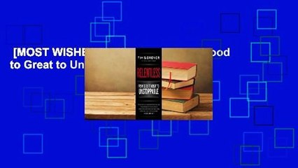 [MOST WISHED]  Relentless: From Good to Great to Unstoppable